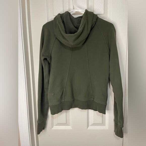 Lululemon Huddle & Hustle Hoodie Active Camo Green size 6 - Picture 7 of 9